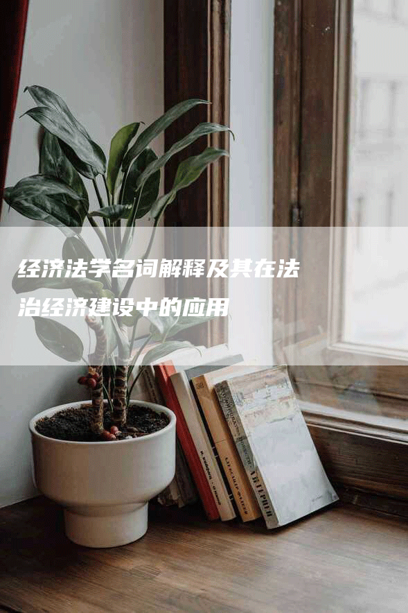 经济法学名词解释及其在法治经济建设中的应用