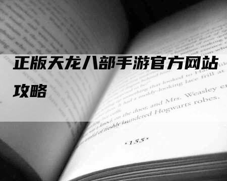 正版天龙八部手游官方网站攻略