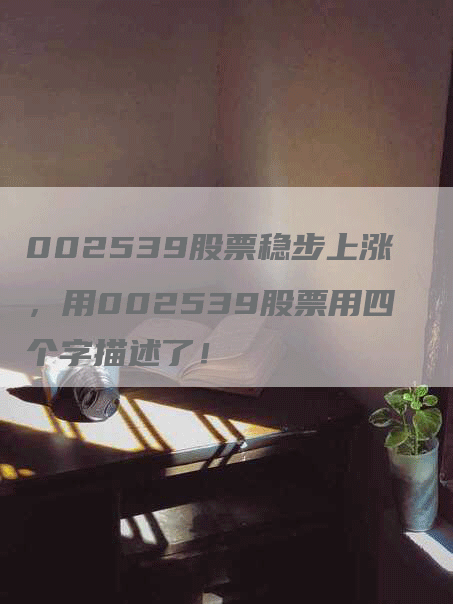 002539股票稳步上涨，用002539股票用四个字描述了！