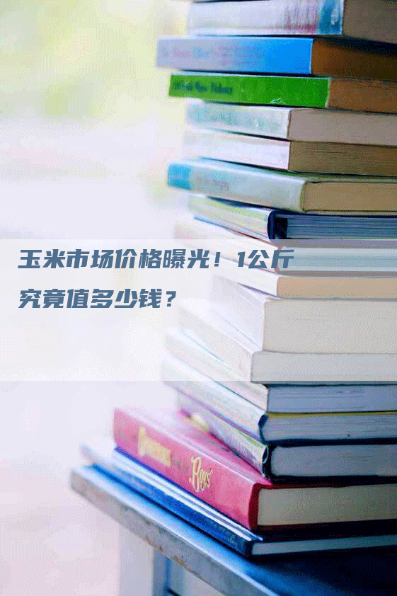 玉米市场价格曝光！1公斤究竟值多少钱？